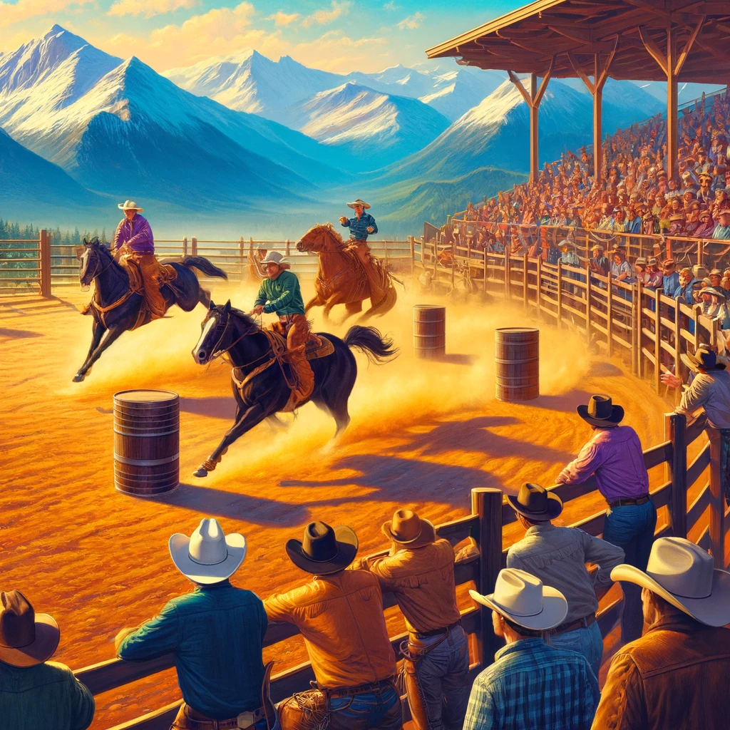 Rodeo scene